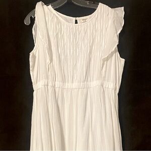 World Market Dress Womens S/M Sleeveless WHITE 100%